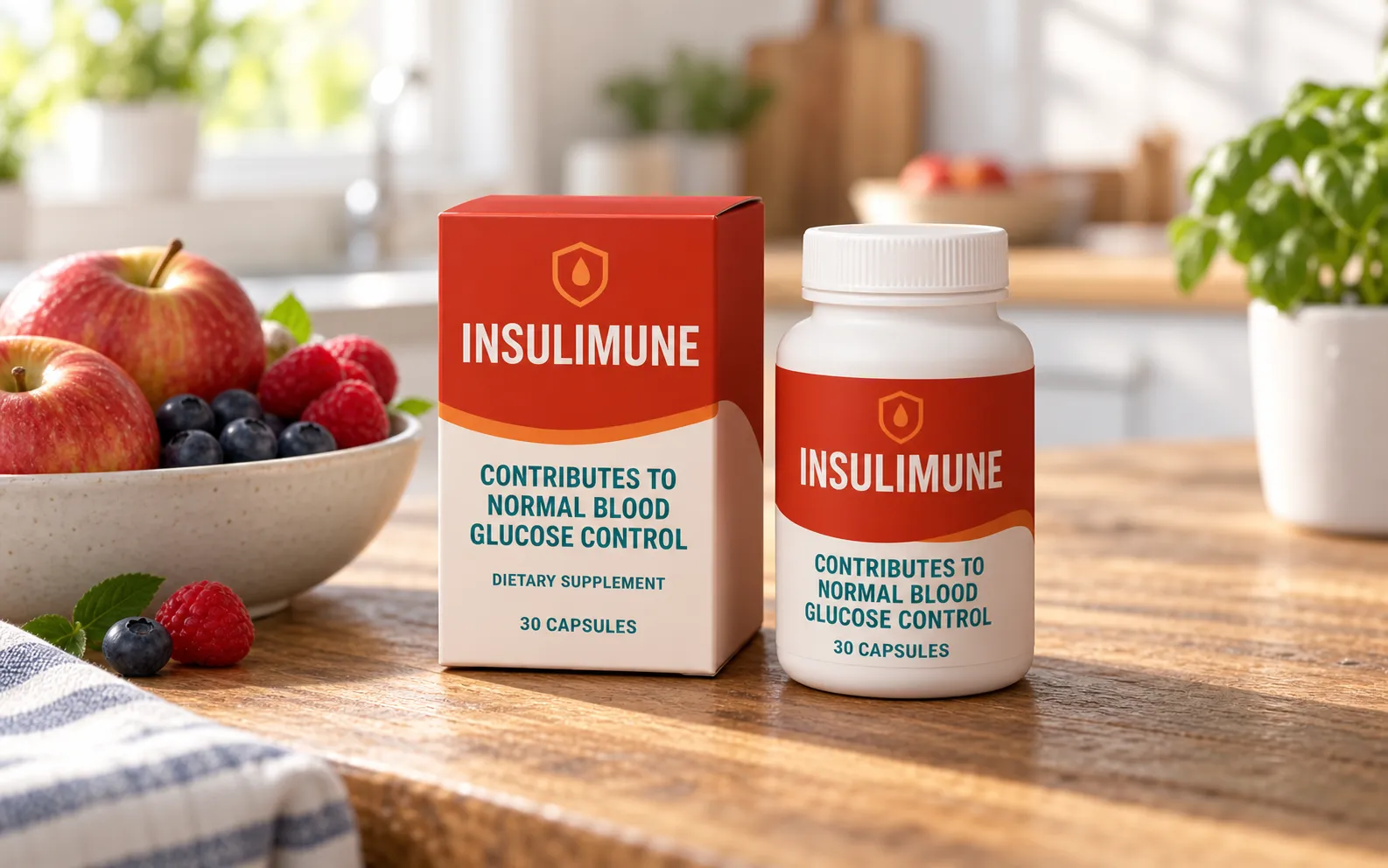 Insulimune + — Verpackung im Alltag