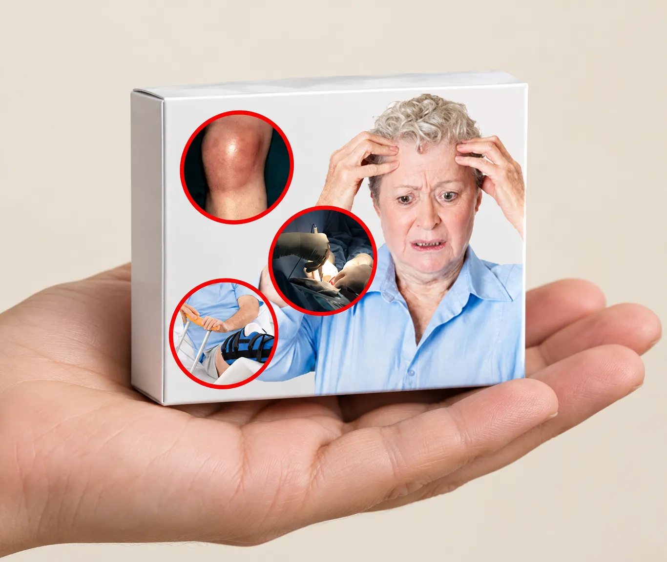 Flexosamine — Verpackung in der Hand
