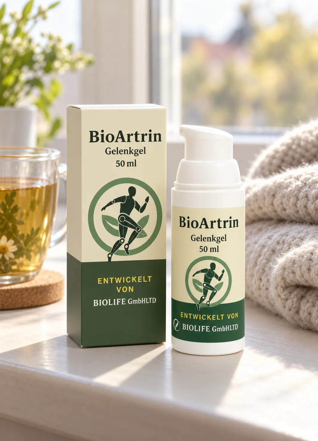 BioArtrin — Verpackung im Alltag
