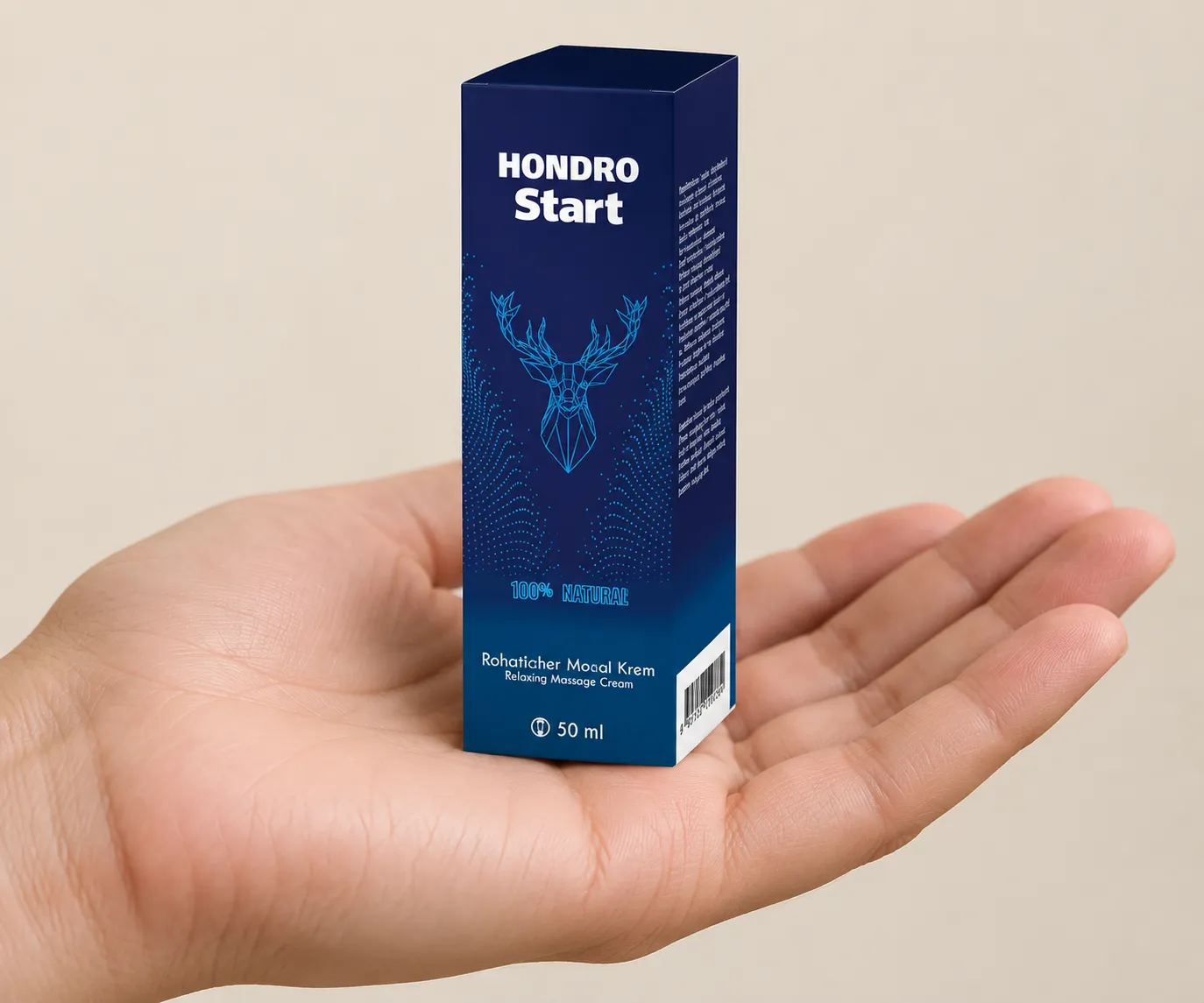 Chondrostart — Verpackung in der Hand