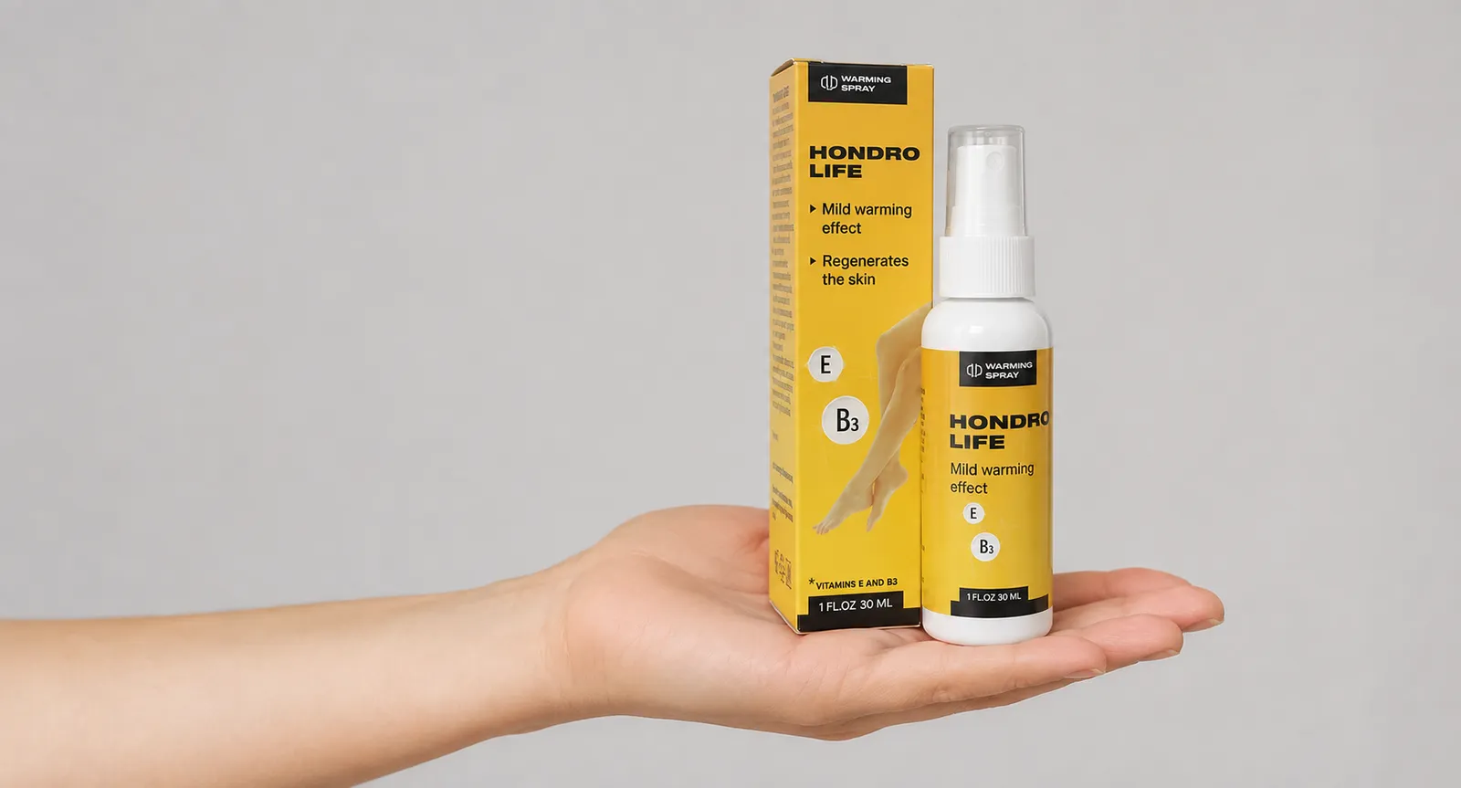 HONDROLIFE EU — Verpackung in der Hand