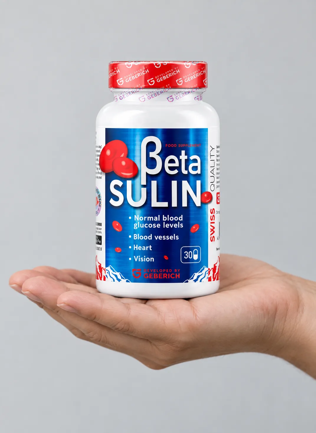 Betasulin — Verpackung in der Hand