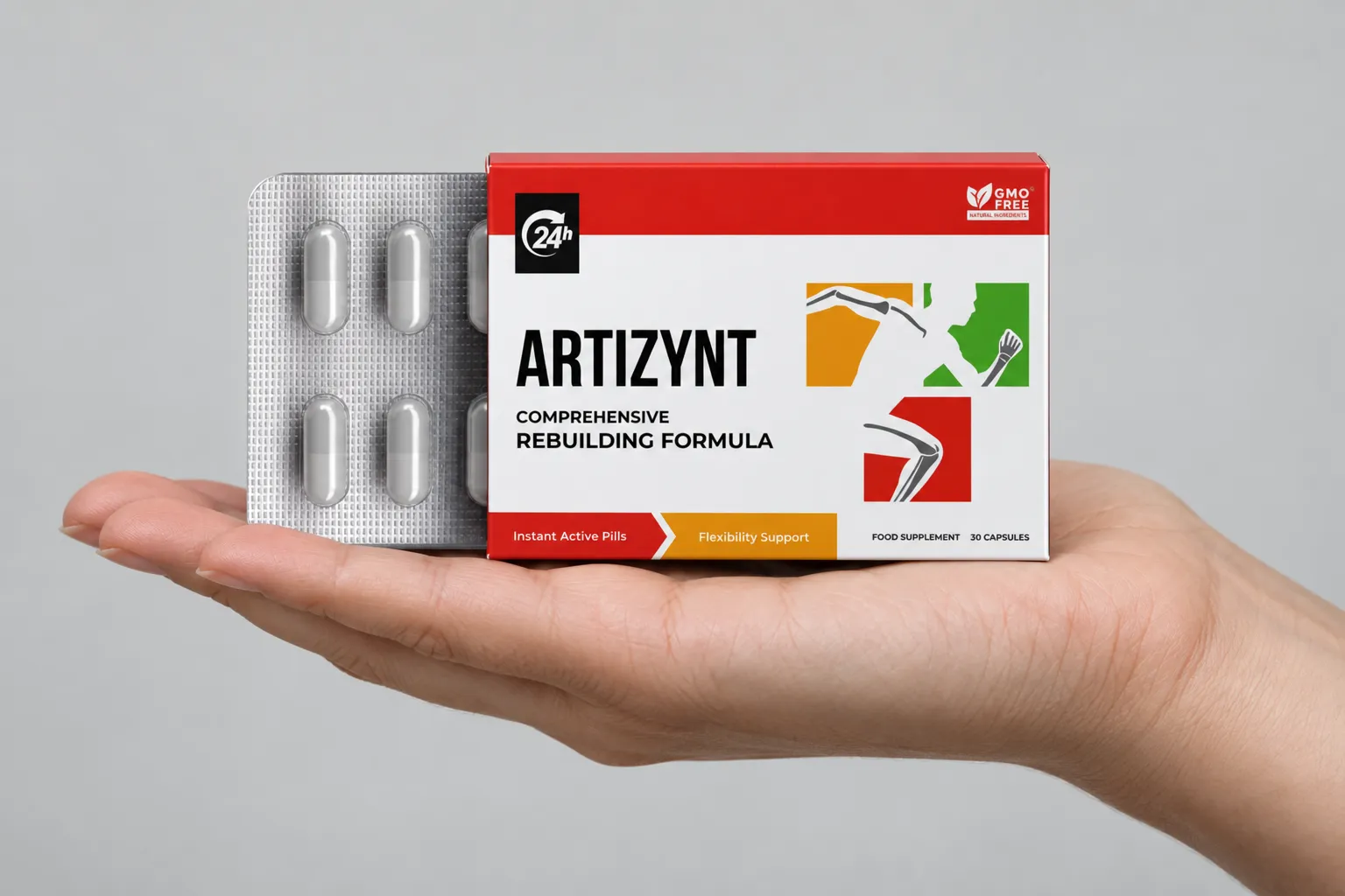 ArtiZynt Capsules — Verpackung in der Hand