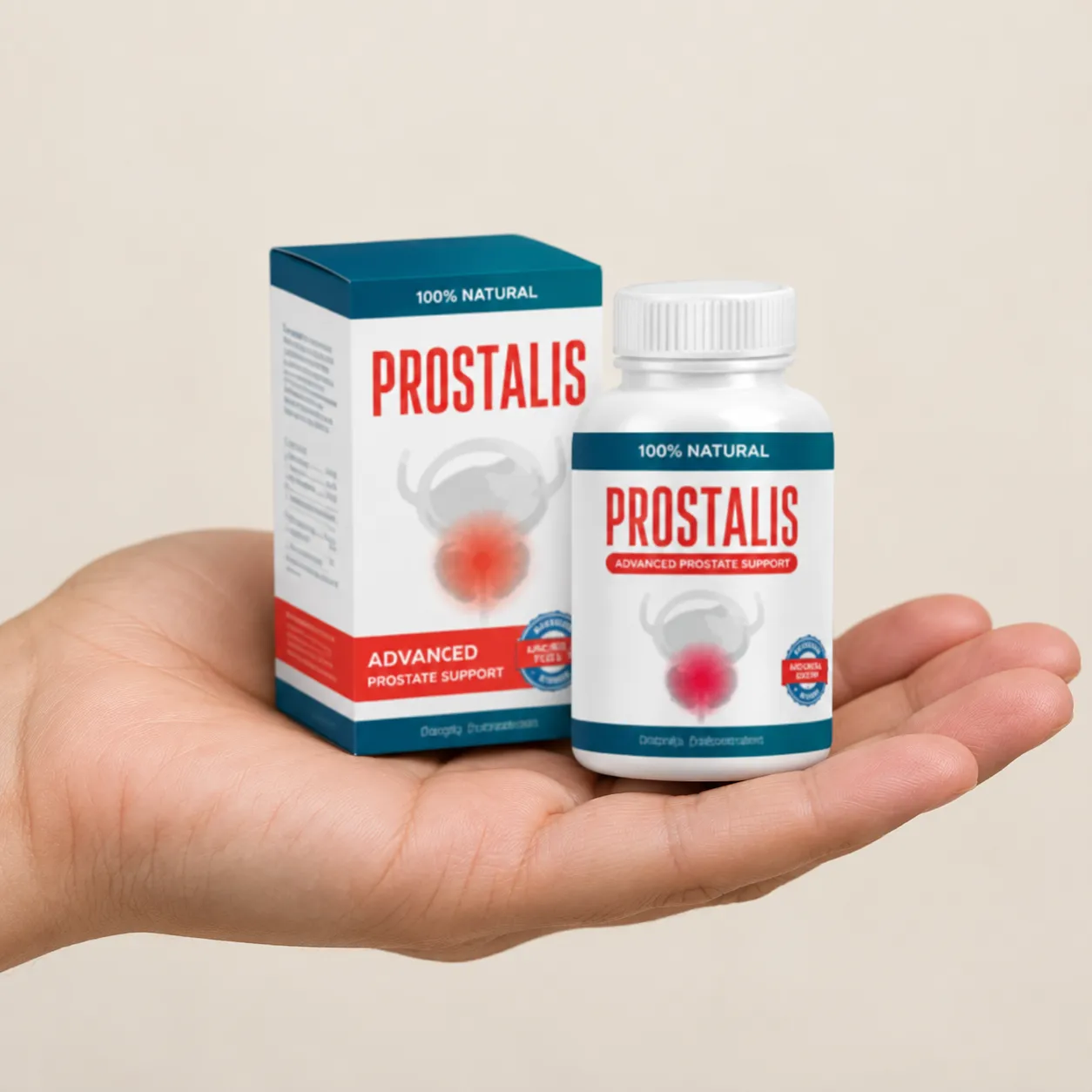 Prostalis — Verpackung in der Hand