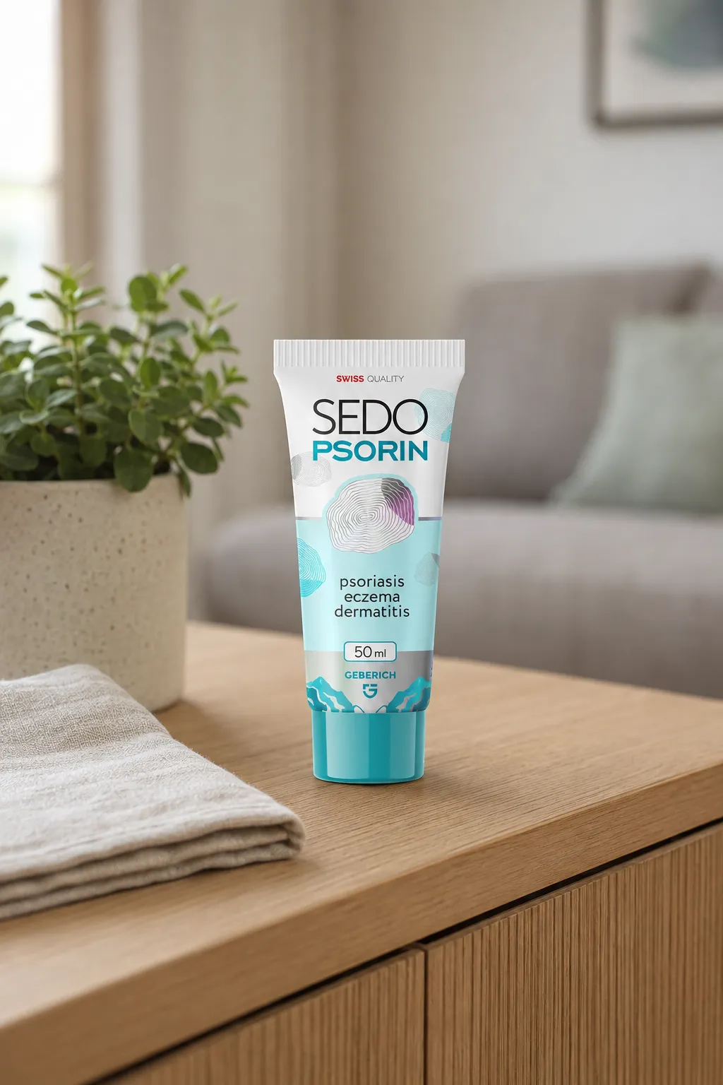 Sedopsorin — Verpackung im Alltag