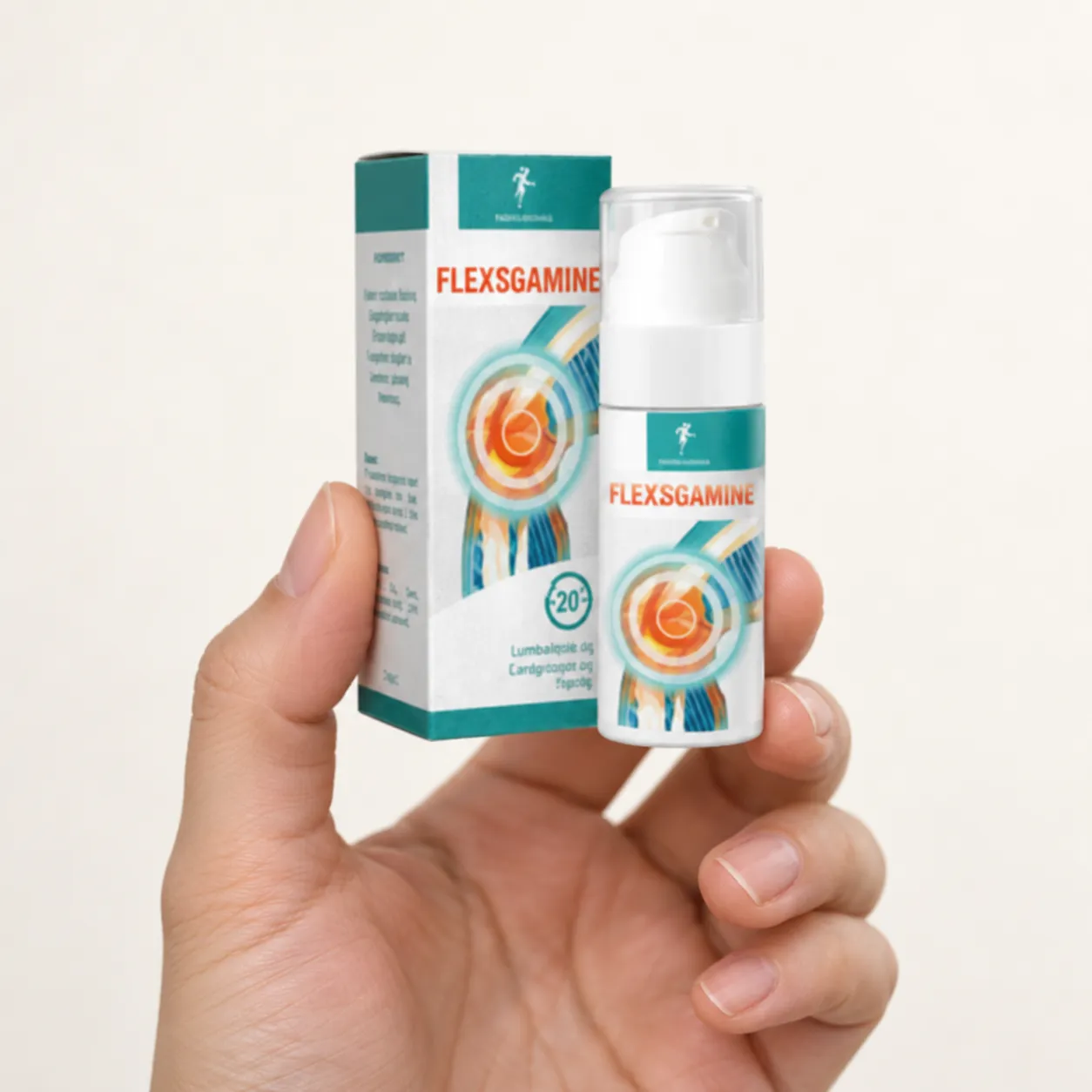 Flexosamine Gel — Verpackung in der Hand