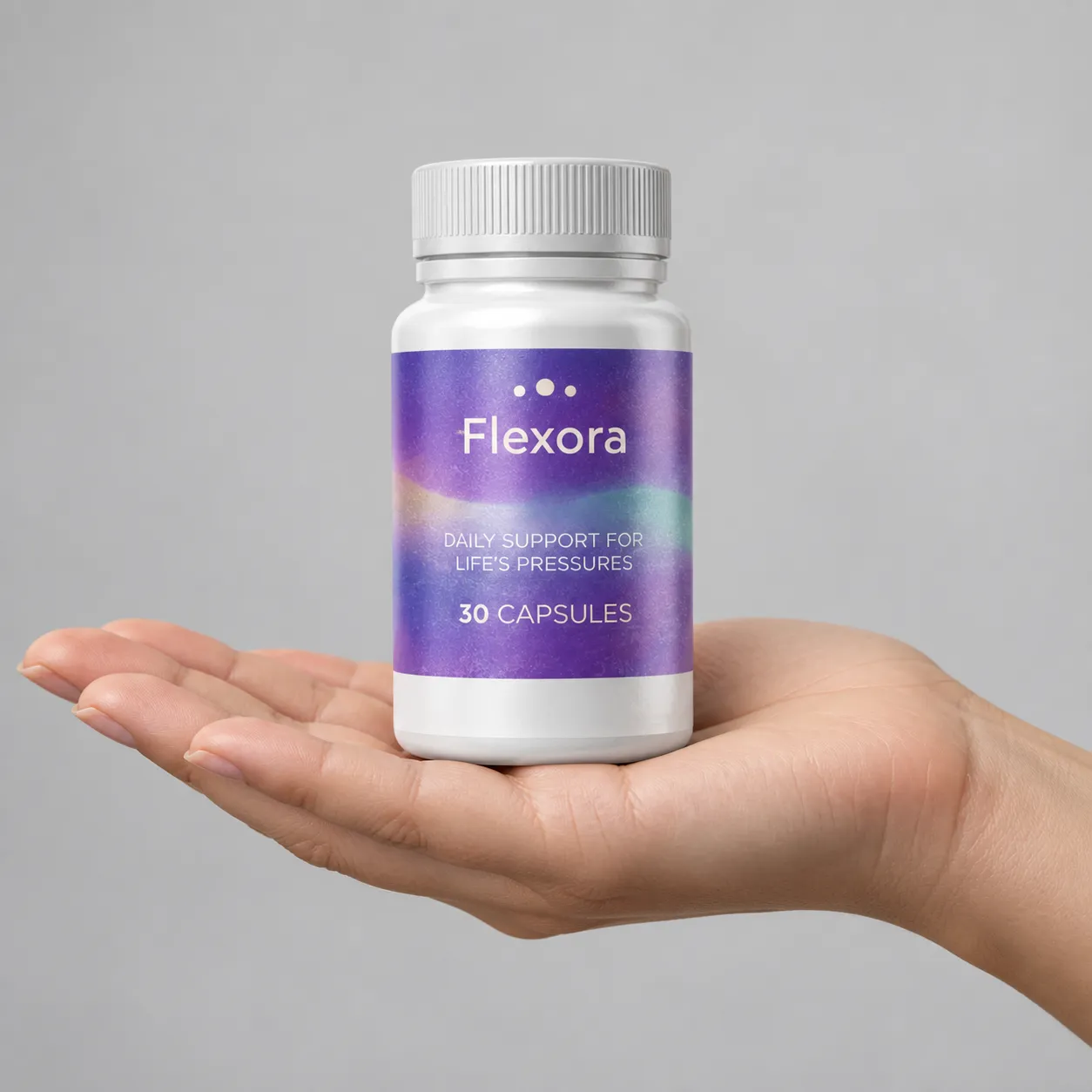 Flexora — Verpackung in der Hand