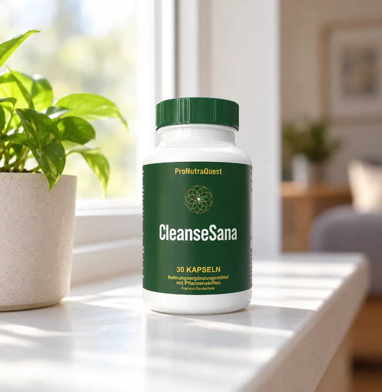CleanseSana — Verpackung im Alltag