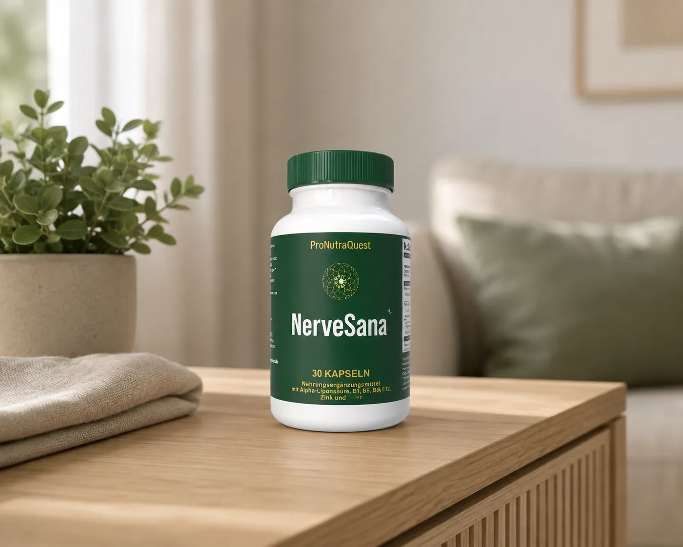 NerveSana — Verpackung im Alltag