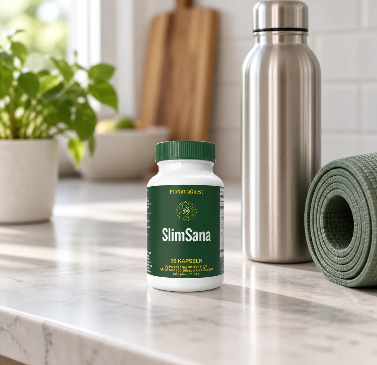 SlimSana — Verpackung im Alltag