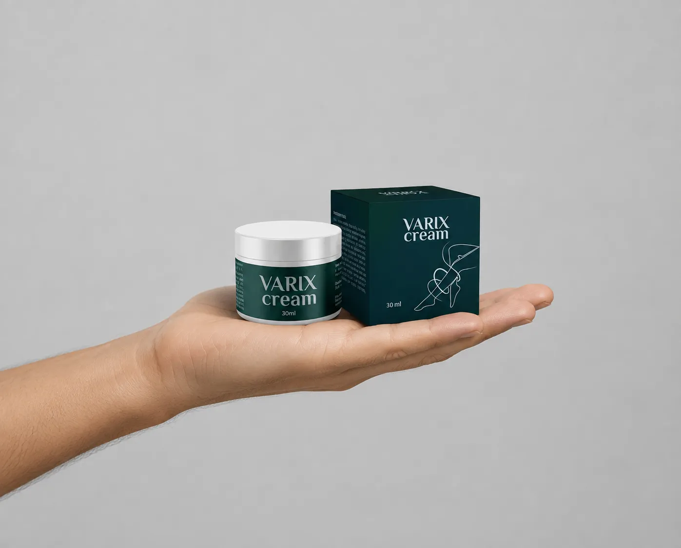 Varix cream — Verpackung in der Hand