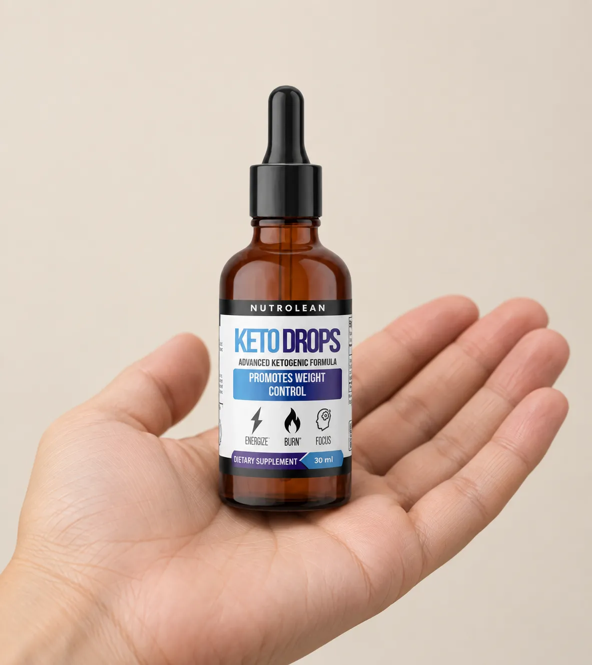 Nutrolean — Verpackung in der Hand
