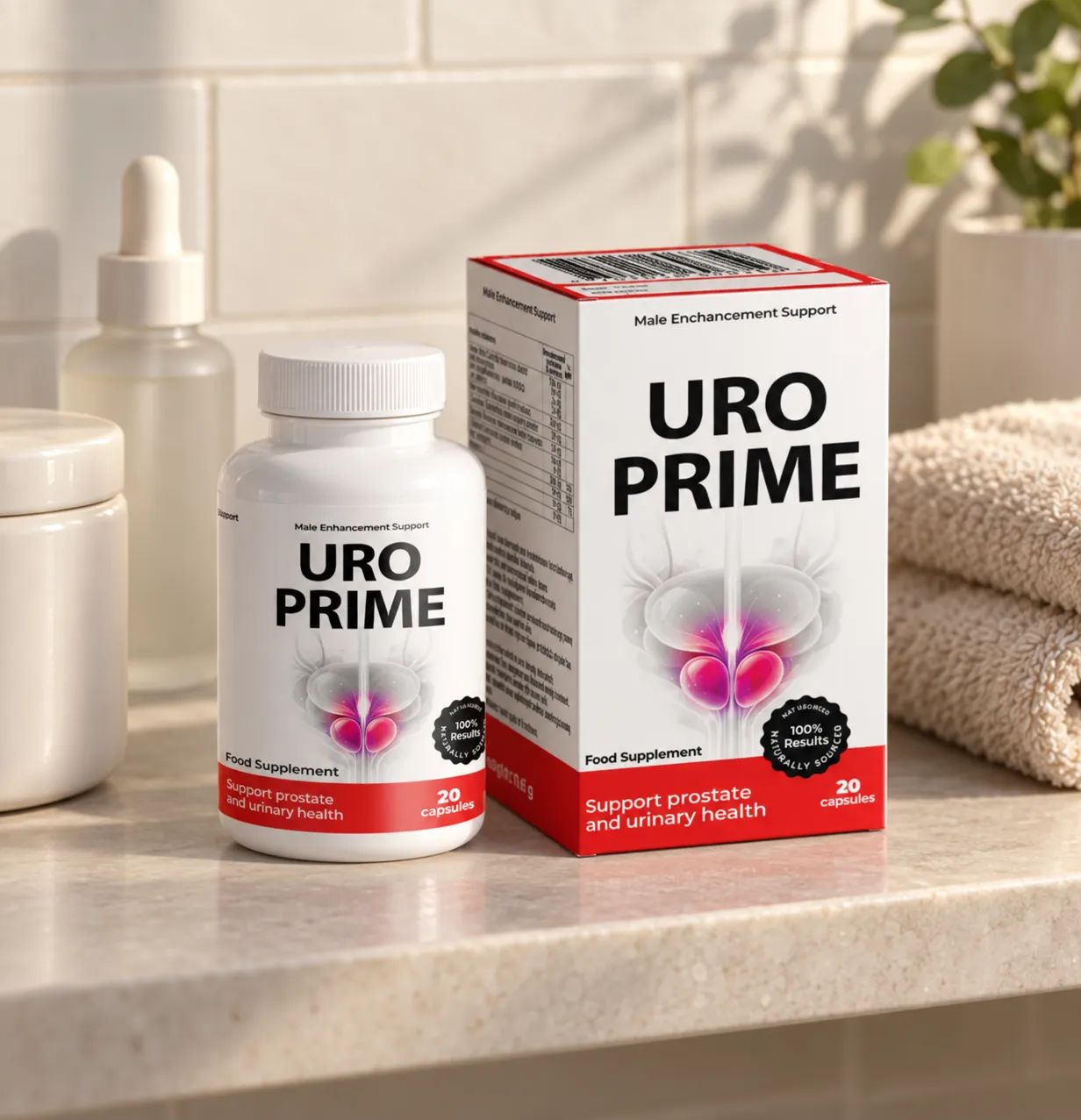 UroPrime — Verpackung im Alltag