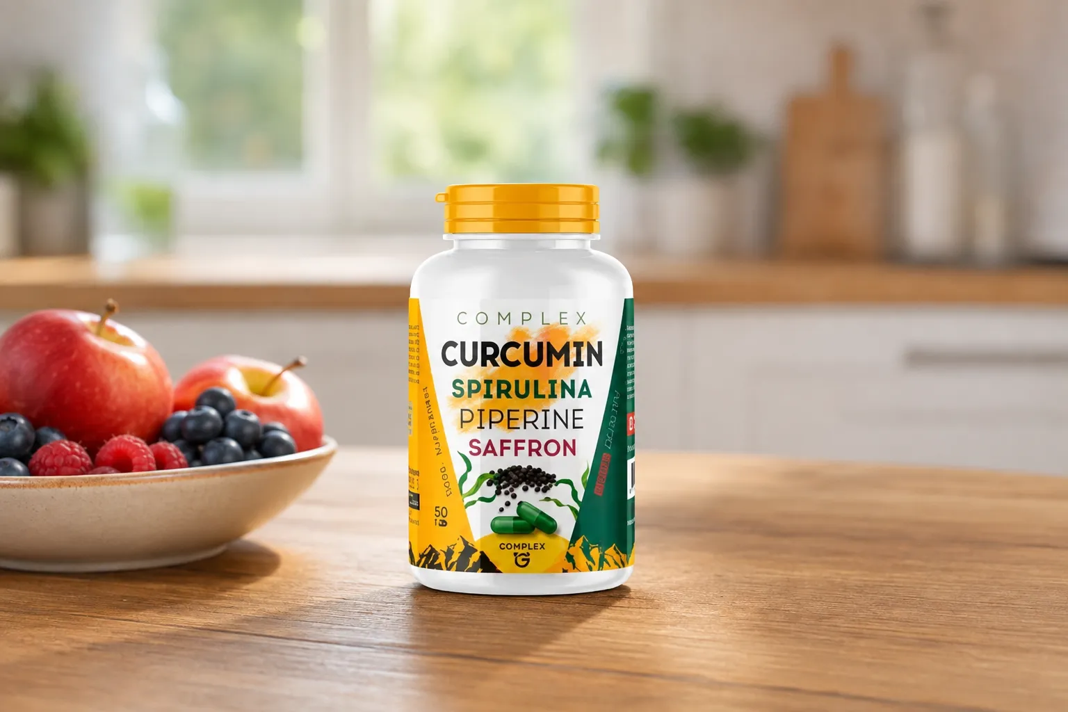 Curcuma Complex — Verpackung im Alltag
