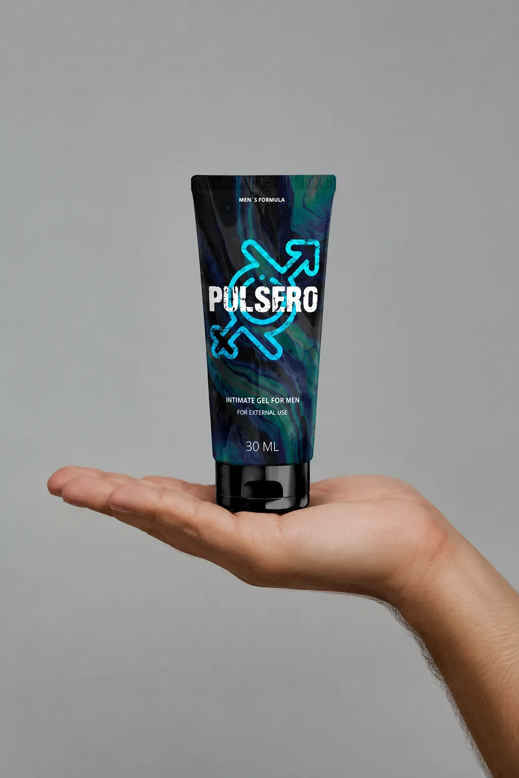 Pulsero gel — Verpackung in der Hand