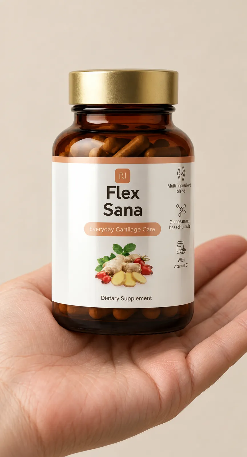 Flex Sana — Verpackung in der Hand